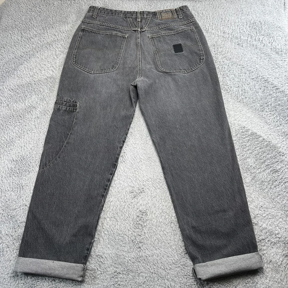 Vintage Girbaud Baggy Jeans 36L Fit 35x33 Faded Black Y2K Streetwear Hip Hop 90s